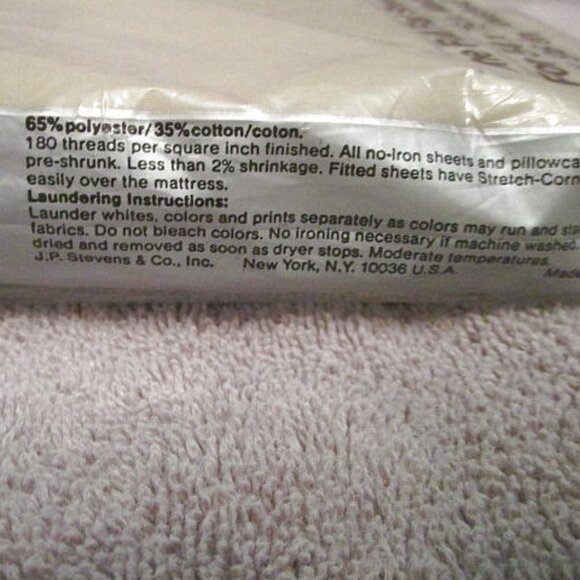 Vtg Utica by J.P. Stevens Sorcery Full Flat Sheet Percale Rainbow Stripe Artsy - Picture 7 of 10